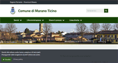 Desktop Screenshot of comune.maranoticino.no.it
